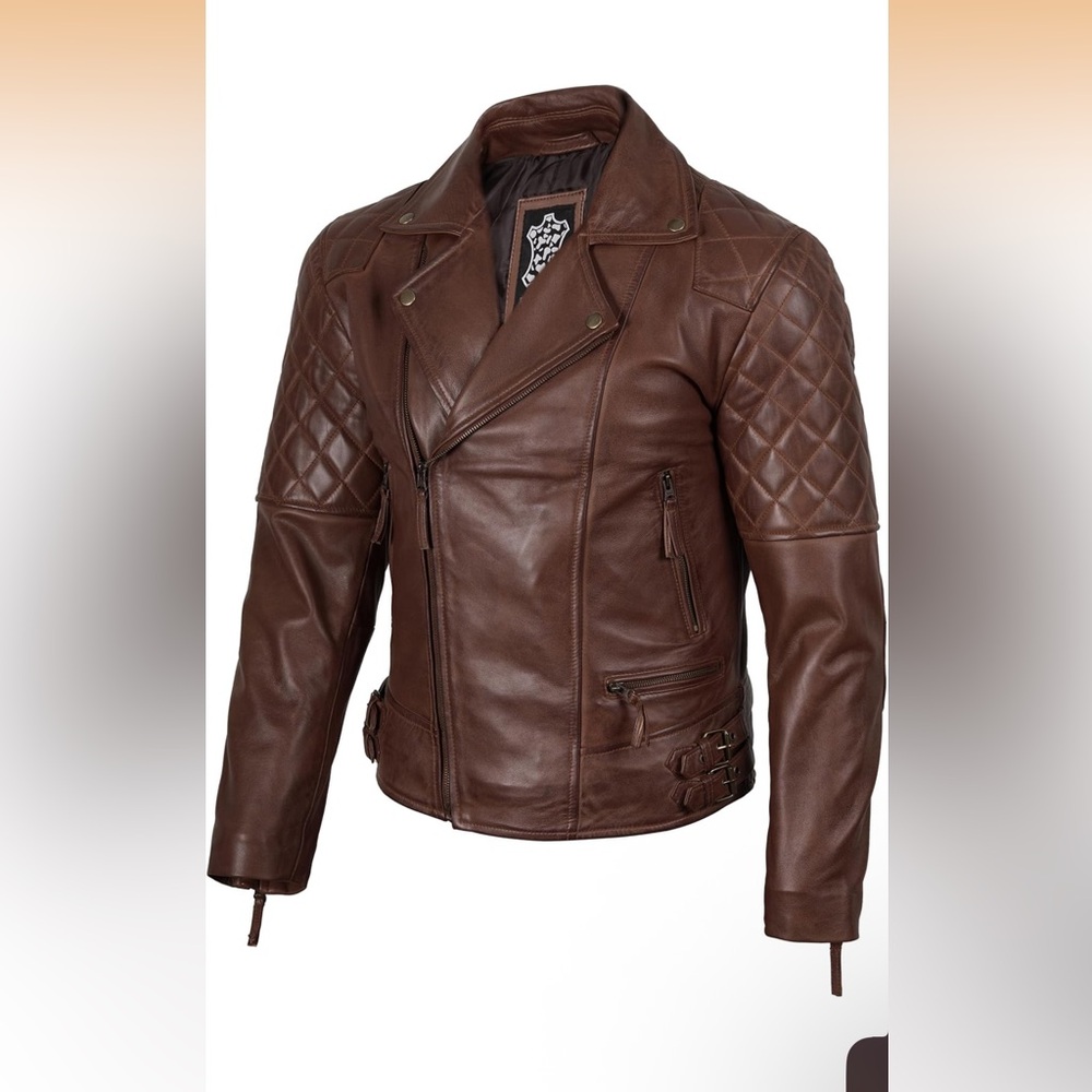 Men's Brown 100% Leather Jacket